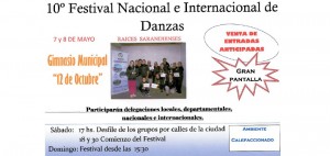 afiche festival internacional nacional de danzas